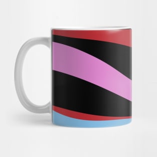 Modern Retro Liquid Swirl Abstract Pattern Mug